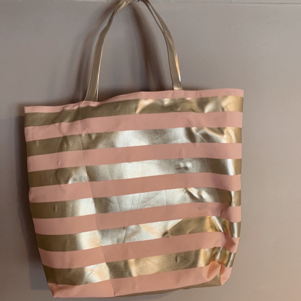 pink and gold tote bag!